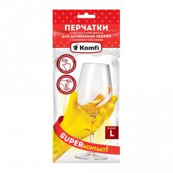Перчатки латексные "Для деликатной уборки"